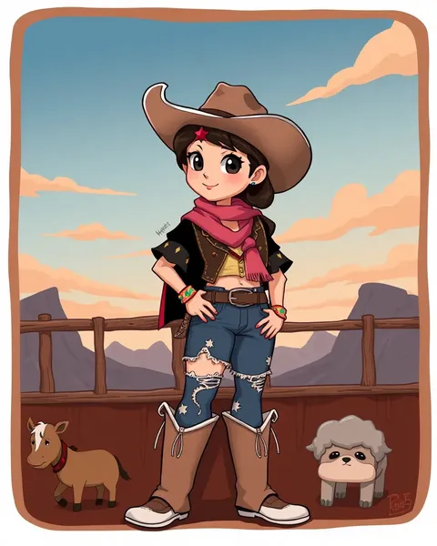 Imágenes de Cowgirl en Alta Definición de dibujos animados