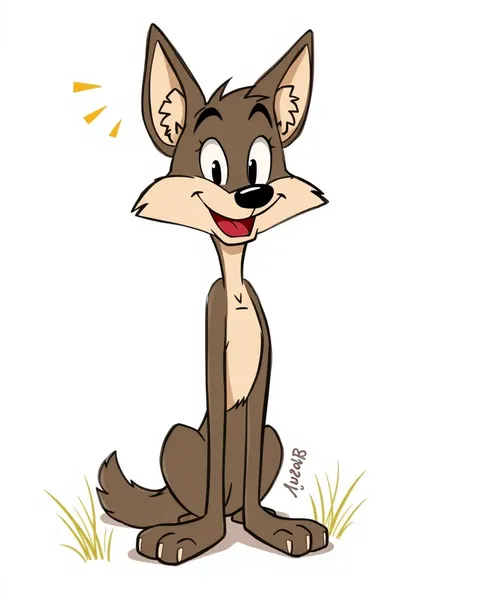 Imágenes de Coyote de Dibujo para el Entretenimiento de Niños