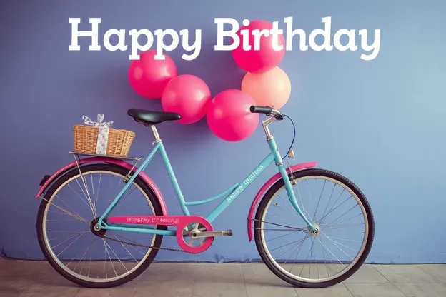 Imágenes de Cumpleaños Feliz con Temas de Bicicleta