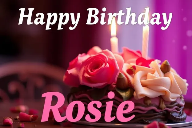 Imágenes de Cumpleaños Feliz para la Mejor Amiga Rosie