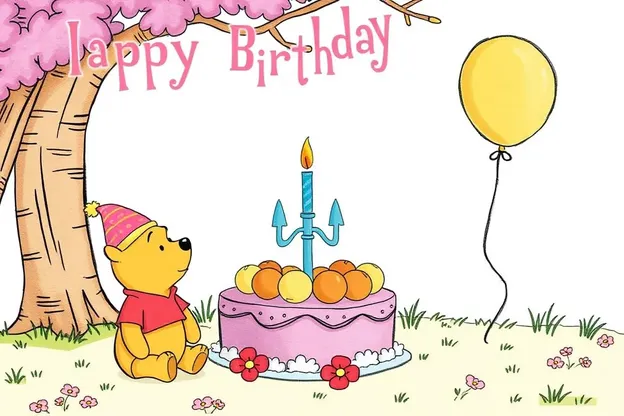 Imágenes de Cumpleaños Hermosas de Pooh para Enviar