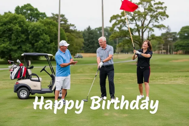 Imágenes de Cumpleaños de Golf para Vida Feliz de Golf