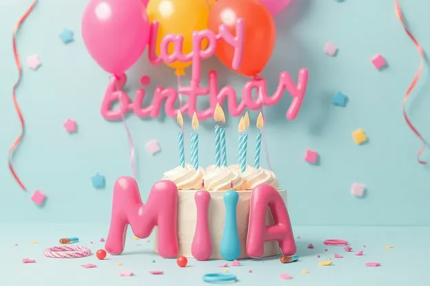 Imágenes de Cumpleaños de Mia con Citas Divertidas