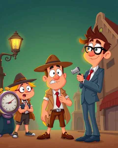 Imágenes de Detectives Desveladas al Público de Cartoon