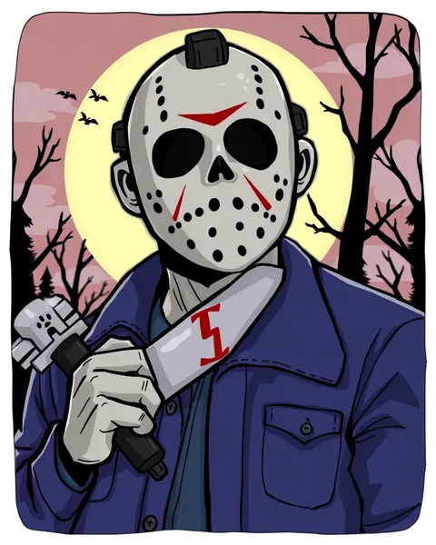 Imágenes de Dibujo de Jason Voorhees para Fans de Terror