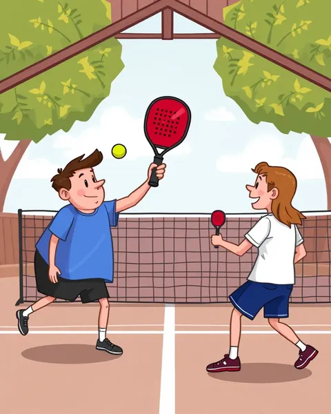 Imágenes de Dibujo de Paddleball: Convergencia Alegre