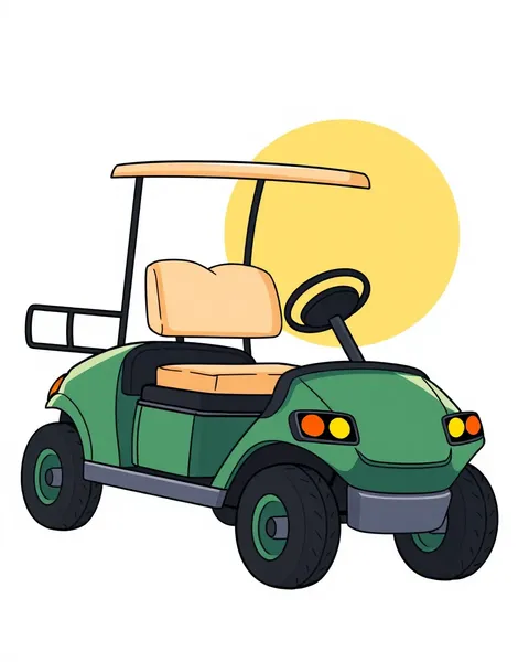 Imágenes de Dibujos de Carrito de Golf para Uso Personal Sólo