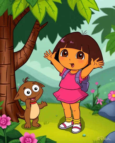 Imágenes de Dora con Ilustraciones Coloridas