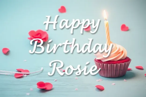 Imágenes de Feliz Cumpleaños Rosie con fondos coloreados