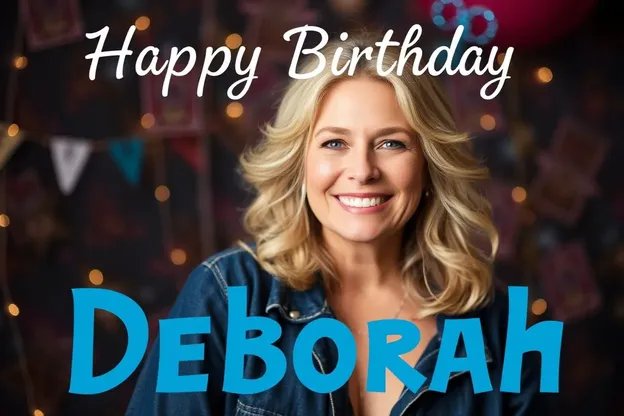 Imágenes de Feliz Cumpleaños a Deborah para Deseos de Corazón