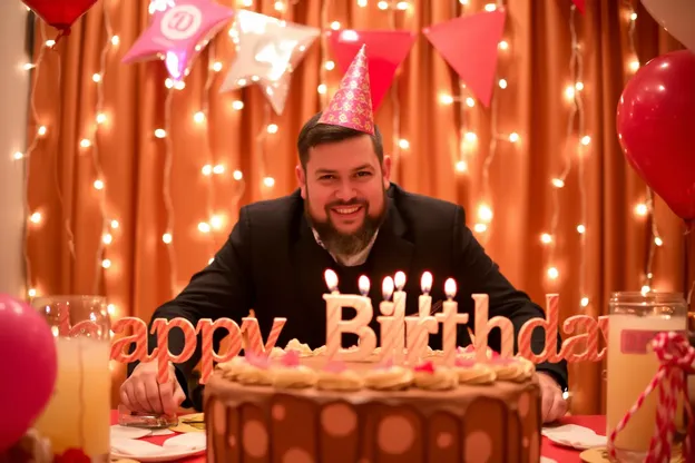 Imágenes de Feliz Cumpleaños con Globos y Tarta para Sean