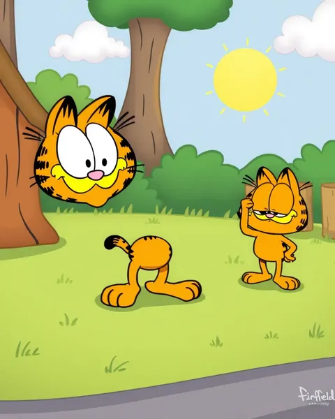 Imágenes de Garfield de dibujos animados para entretenimiento matutino