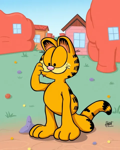 Imágenes de Garfield en una sola colección de dibujos animados