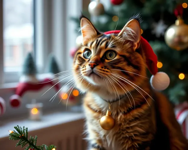 Imágenes de Gato Navideño Divertidas: Magia Navideña