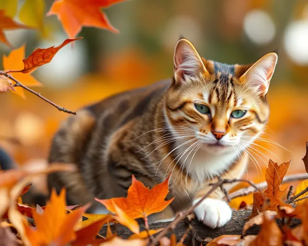 Imágenes de Gato de Otoño: Fotografía Whimsical