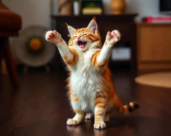 Imágenes de Gatos Bailando: Momentos de Jocosidad Feline