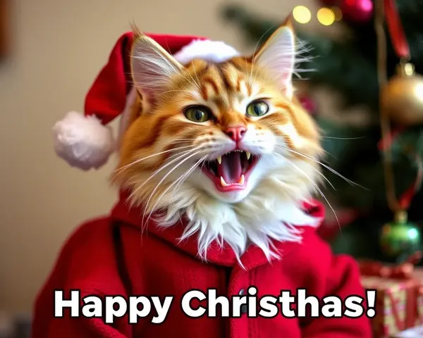 Imágenes de Gatos Divertidas de Navidad para Propagar Alegría