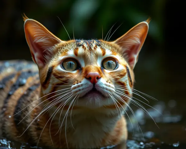 Imágenes de Gatos Mojados Capturadas con la Cámara