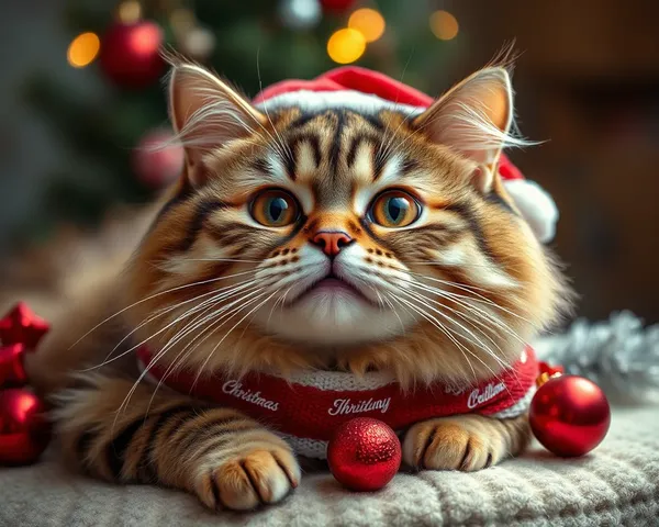 Imágenes de Gatos Navideños Divertidas para Alegrar Tu Día