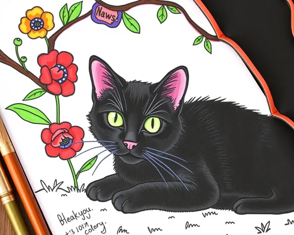 Imágenes de Gatos de Color Negro para Niños Gratis