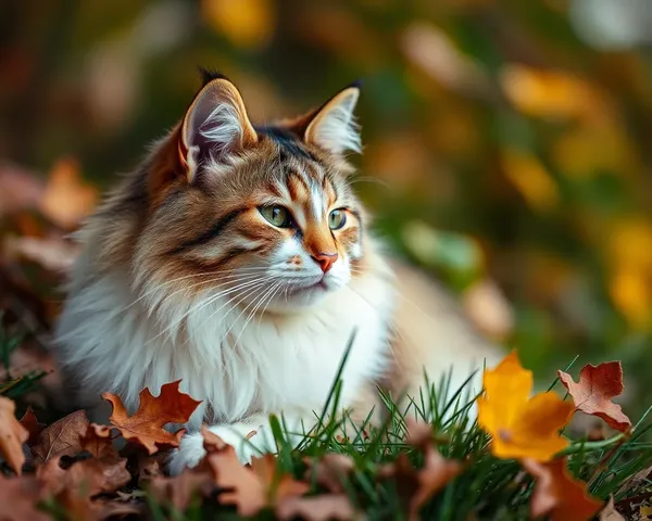 Imágenes de Gatos de Otoño: Frenesí Peludo de Otoño