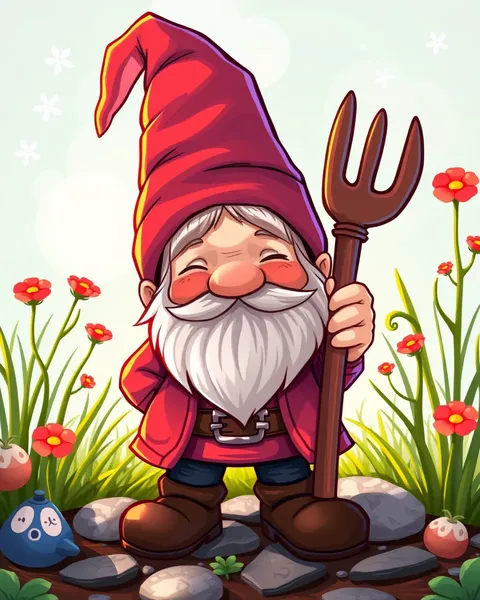 Imágenes de Gnomos de Cartones Coloridas para Mundos de Fantasía