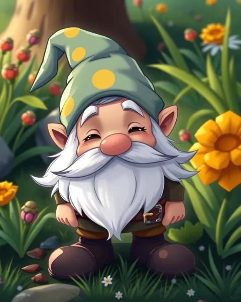 Imágenes de Gnomos de Cartoon: Ilustraciones Whimsical de Gnomos en Estilo de Cartoon