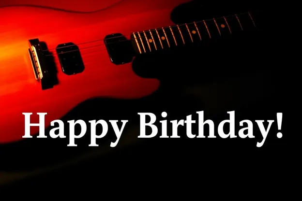 Imágenes de Guitarra Feliz Cumpleaños para Amigos y Familia