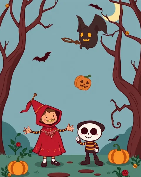 Imágenes de Halloween de cartoon divertidas para niños