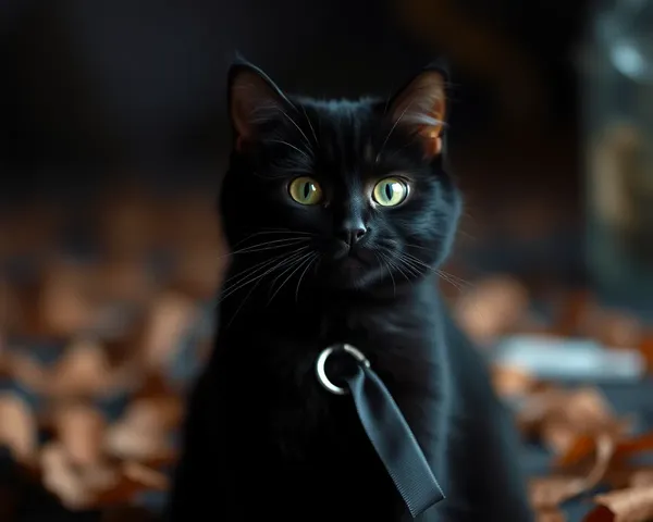 Imágenes de Halloween revelan el magia oscura de un gato negro