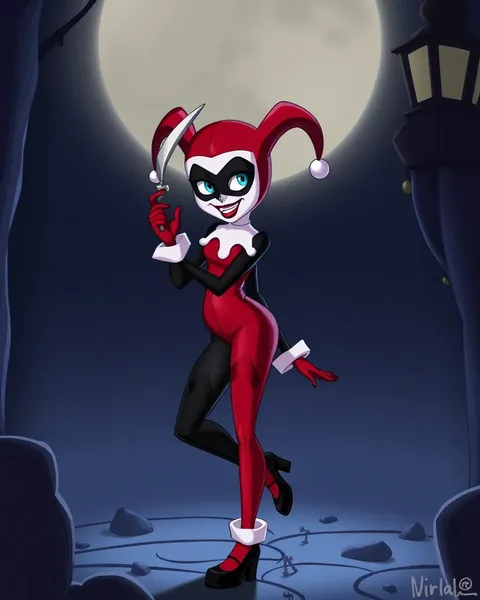 Imágenes de Harley Quinn de cartoon para pizarra y escritorio