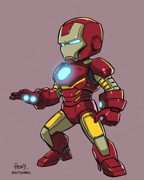 Imágenes de Iron Man de dibujos animados para amantes del entretenimiento