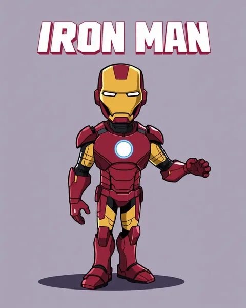 Imágenes de Iron Man en dibujos animados para entretenimiento infantil