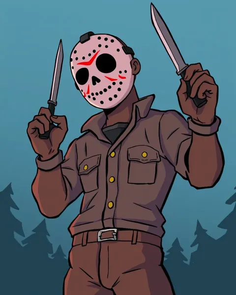 Imágenes de Jason Voorhees de Cartoon para Arte de Fans