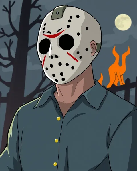 Imágenes de Jason Voorhees en Estilo de Dibujos Animados para Ficción de Fans