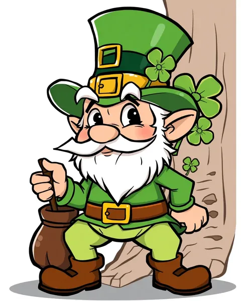 Imágenes de Leprechaun de Cartones Coloridos para Divertirse