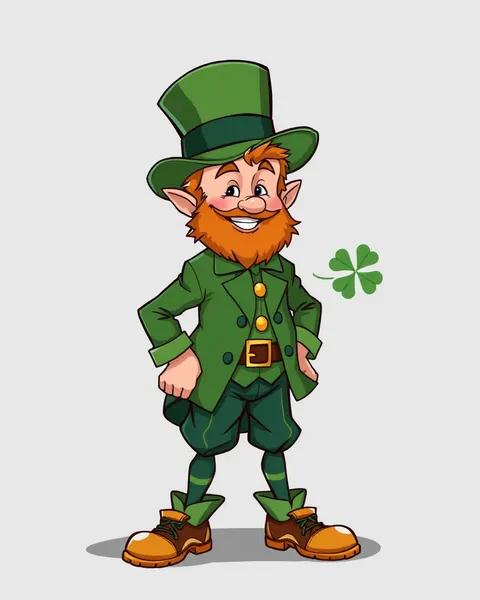 Imágenes de Leprechaun de Cartoon con Sombreros Divertidos