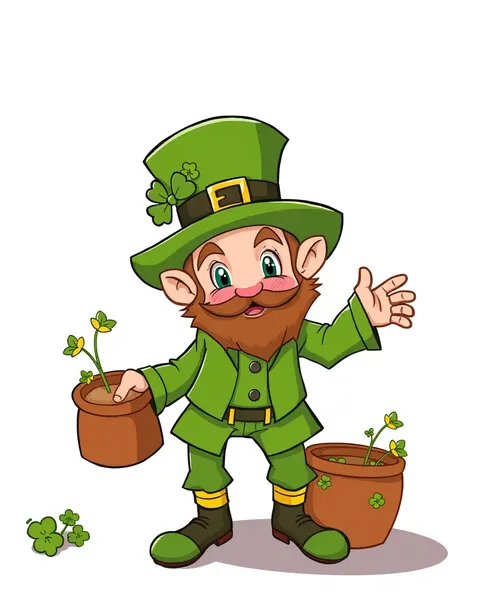 Imágenes de Leprechaun de Cartón Gratis para Descarga