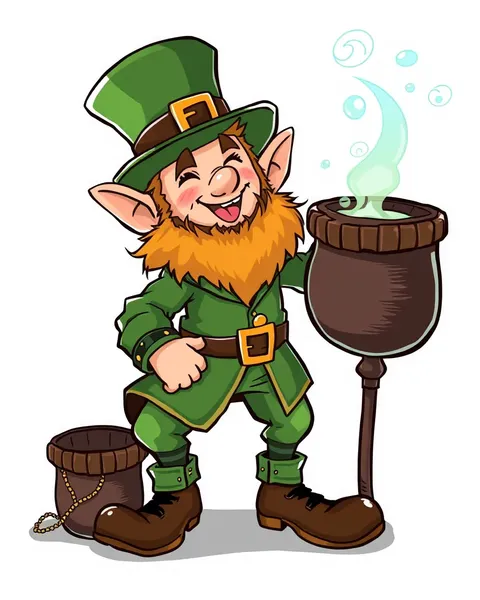 Imágenes de Leprechaun de dibujos animados para Día de San Patricio