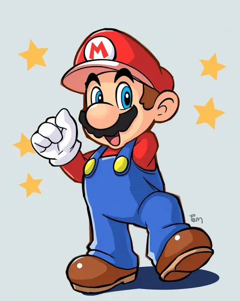 Imágenes de Mario de Dibujos: Personajes Iconicos de Mario en Ilustraciones Sólo