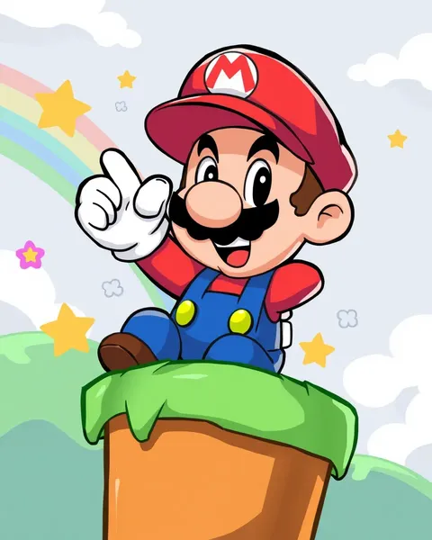 Imágenes de Mario de dibujos animados para diversión y juegos