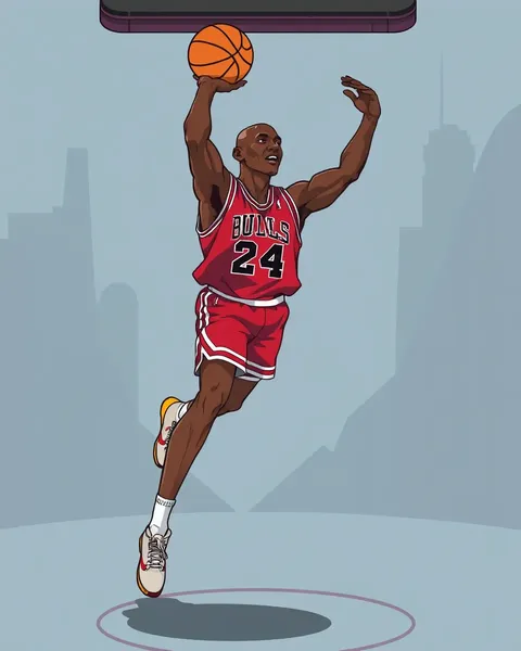 Imágenes de Michael Jordan de dibujos animados con escenas divertidas