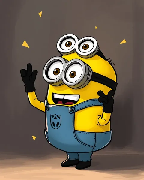 Imágenes de Minions de Cartones que Mostran Colores Brillantes y Vibrantes