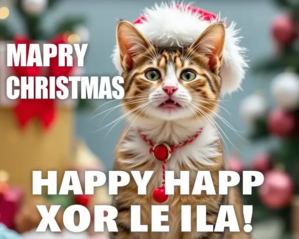 Imágenes de Navidad Divertidas de Gatos para Alegar Tu Día de Acción de Gracias