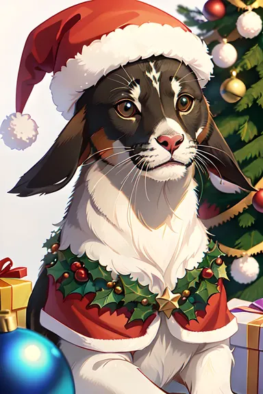 Imágenes de Navidad con animales y magia vacacional