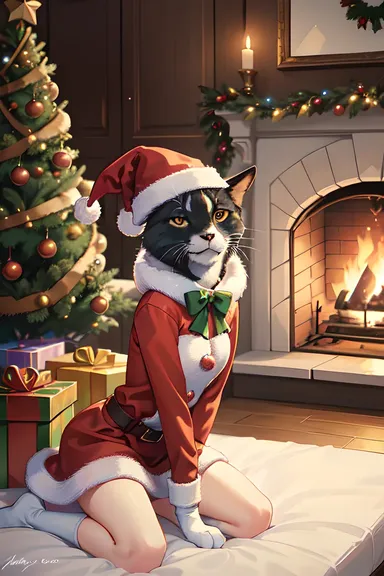 Imágenes de Navidad festivas de animales