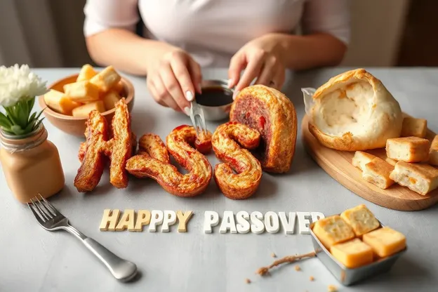 Imágenes de Pascua feliz capturan delicias de la mesa del Seder