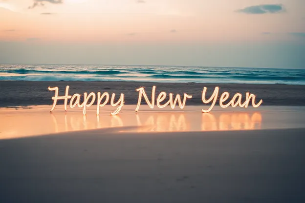 Imágenes de Playa de Año Nuevo para Unir Felicidad Juntos