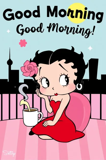 Imágenes de Saludo de la Mañana de Betty Boop de Dibujos Animados