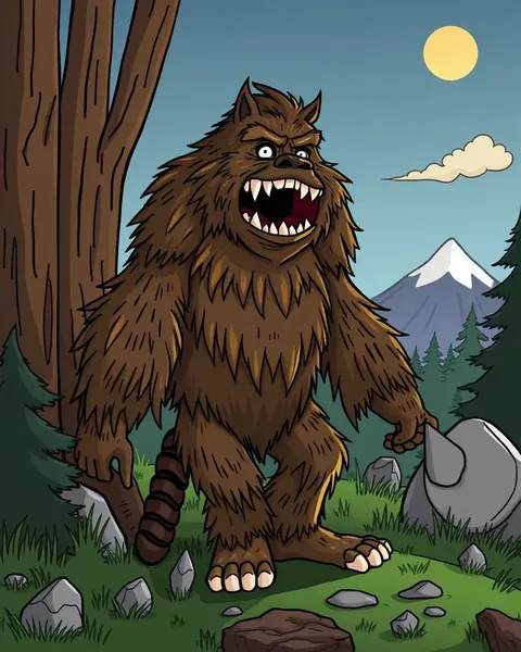 Imágenes de Sasquatch de Cartón en Serie Animada